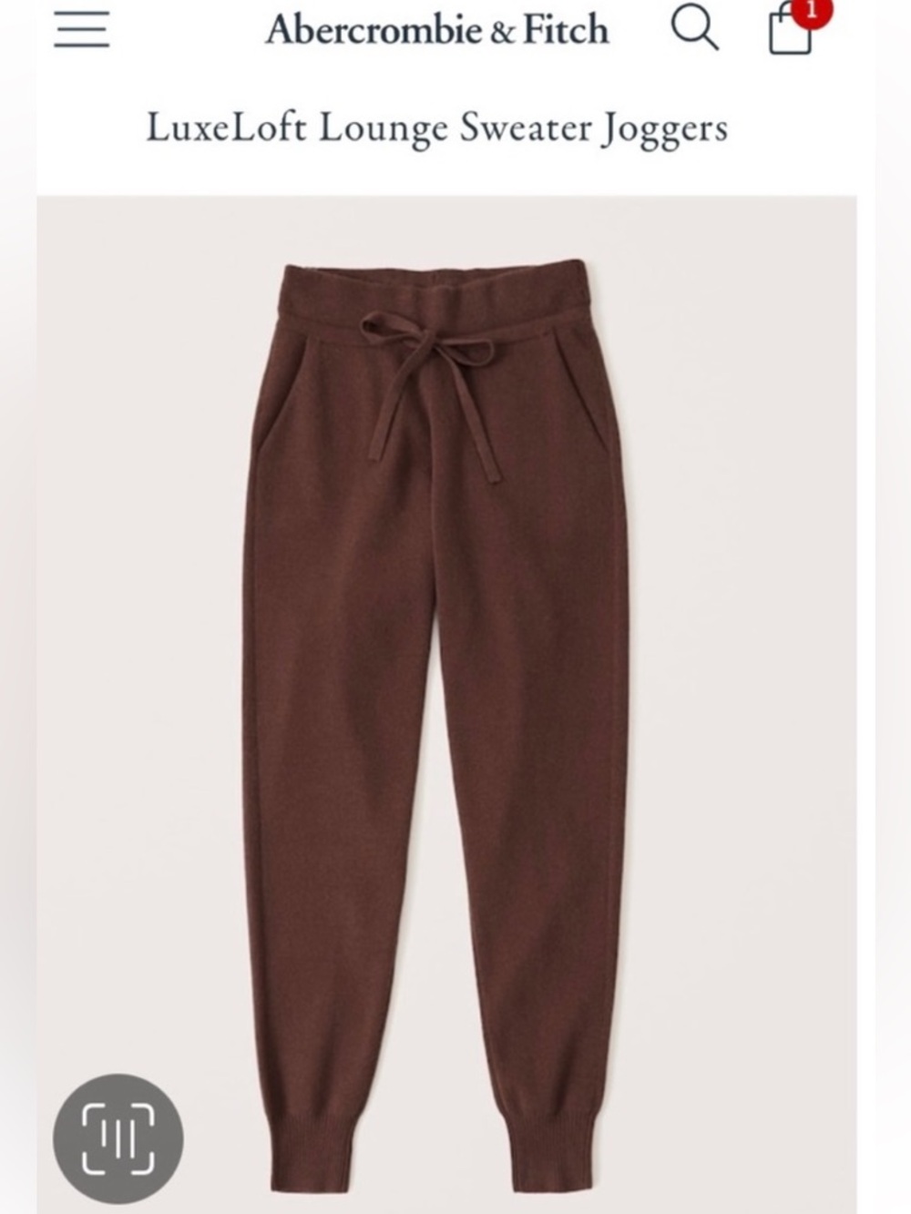 Abercrombie & Fitch Soft High-Rise LuxeLoft Lounge Sweater Joggers